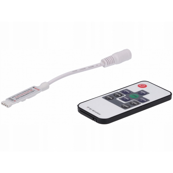 Driver LED RGB 3x4A 10-cheie RF 5-24V Prescot