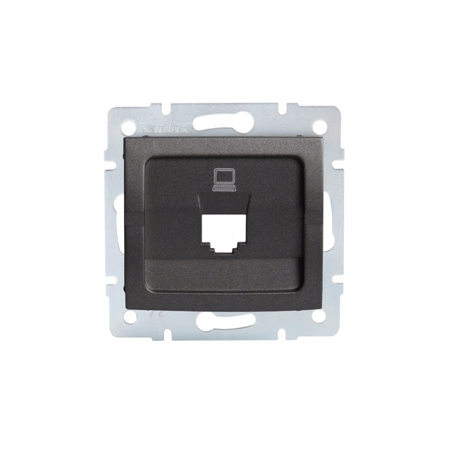 Priza internet RJ45 MOWION Logi, Kanalux, ABS, Incastrat, Grafit - eMAG.ro