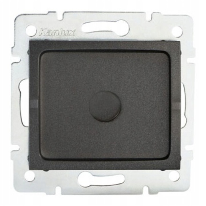 Capac de protectie pentru priza Mowion LOGI, Kanlux, ABS, Grafit mat