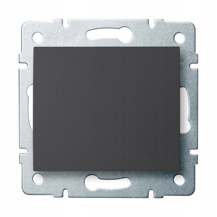 ABS unipoláris kapcsoló, matt grafit, 10A, 250V