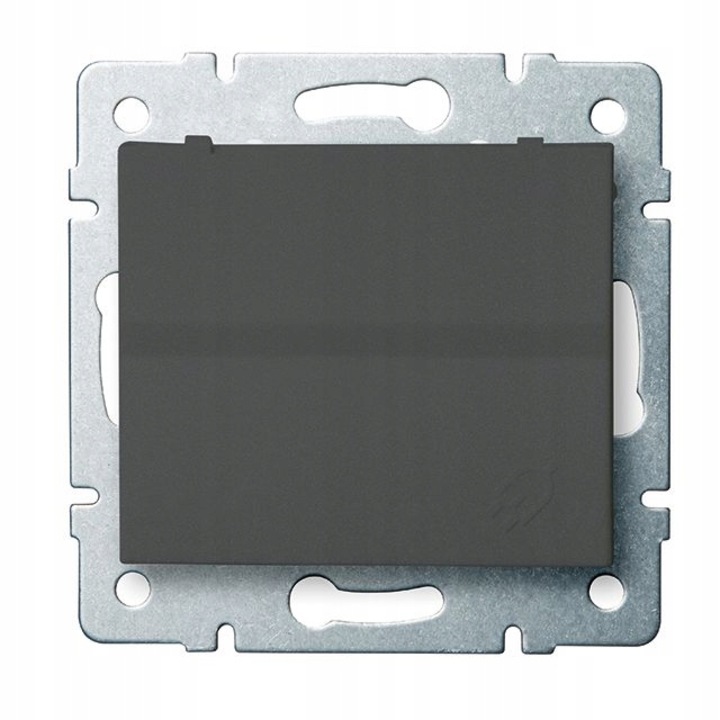 Priza Schuko, Kanlux, ABS, 16A/250V/IP44, Grafit