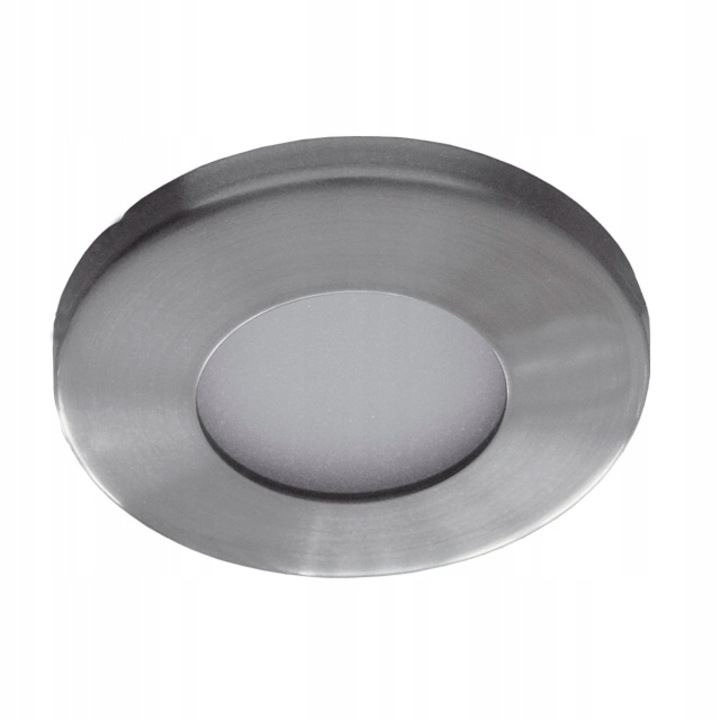 Spot incastrat Kanlux, rotunda, satin nichel, 60-75mm, IP44, 12V