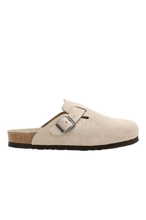 Saboti anatomici Unisex Genuins, Piele naturala, Bej, Bej