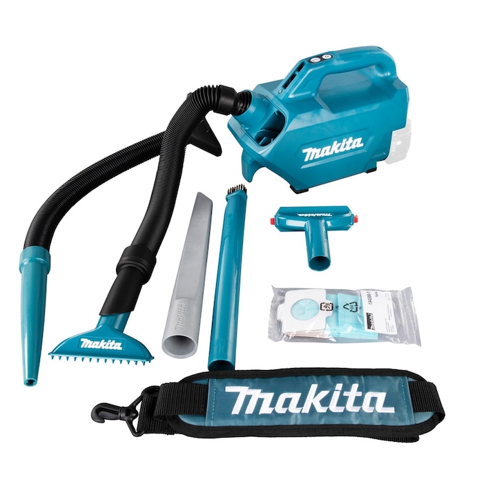 Aspirator auto, Makita, 18V, 500 ml, Verde