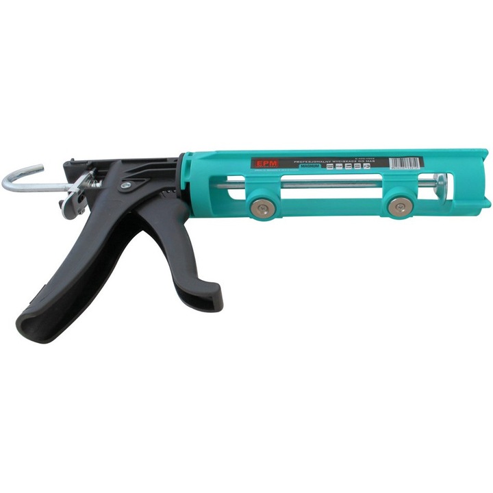 Пистолет за силикон Epm, Тръба, Найлон, 450 мм, 530гр, Черен/Тюркоаз