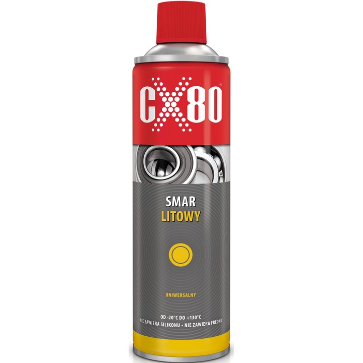 Spary universal CX-80, rezistent la apa si oxidare, -20°C pana la +130°C, 500ml