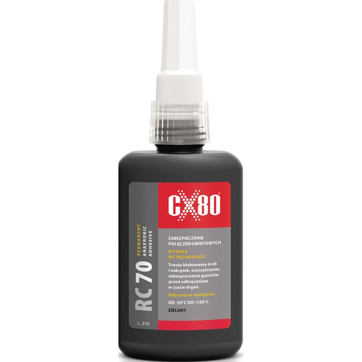 Adeziv anaerobic, CX-80, RC 70, protectie anticoroziva, rezistent la vibratii, 50ml