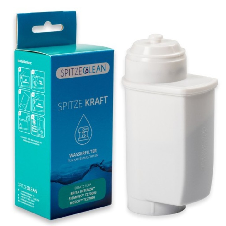 Filtru Pentru Aparatul De Cafea, Spitze Kraft, Compatibil Brita Intenza, Albastru/Alb, Cu Perie De Curatare Gratuita, Pentru Bosch, Siemens, Neff, Gaggenau, Manopera De Inalta Calitate, De Lunga Durata