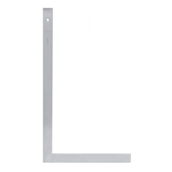 Ъглова линийка с крайно краче, 400 x 230 mm, сребриста