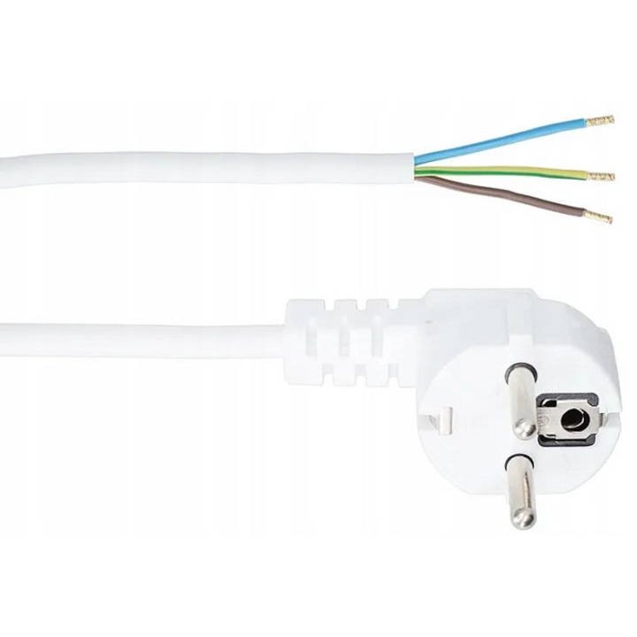 Cablu de conectare cu mufa, 3 x 1.5 OHM, Alb