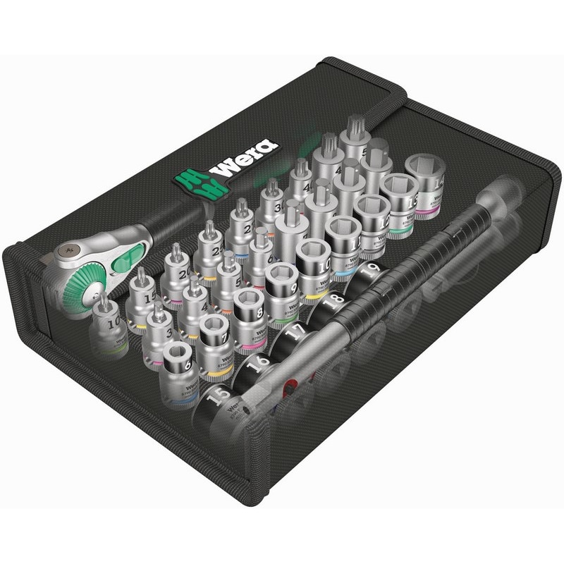 Trusa scule cu clichet Wera 8100 SB All-in Zyklop Speed 3/8″ cu 35