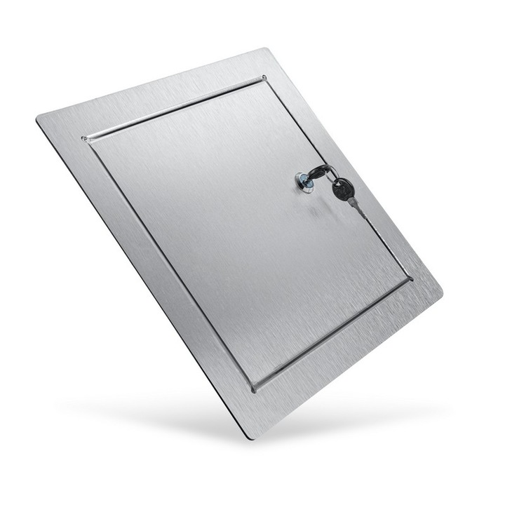 Usa de inspectie, UN, Aluminiu, 200 x 300mm, Argintiu