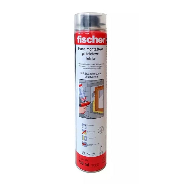 Tub de spuma pentru pistol PUP 750 Fischer, 750 ml