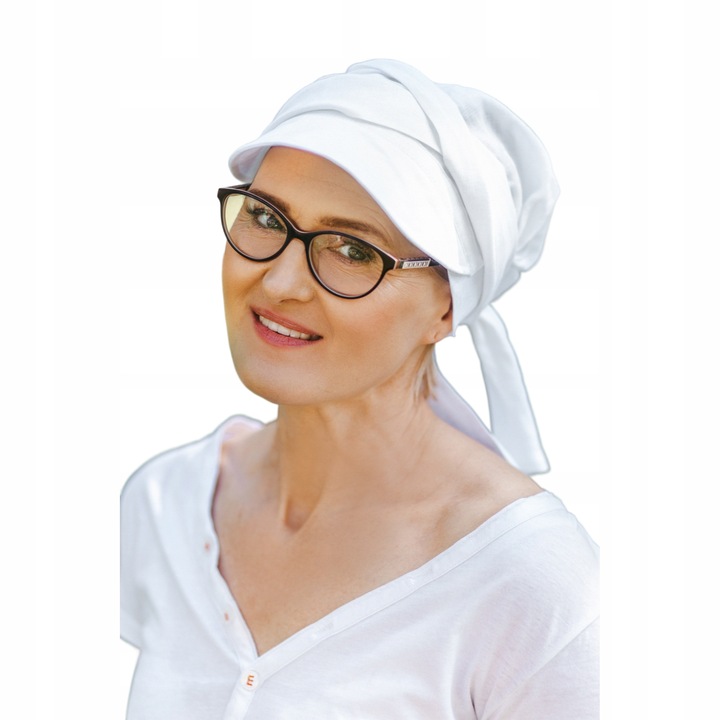 Тюрбан Lara, Eva Design, 100% лен, бял, 54-60 см