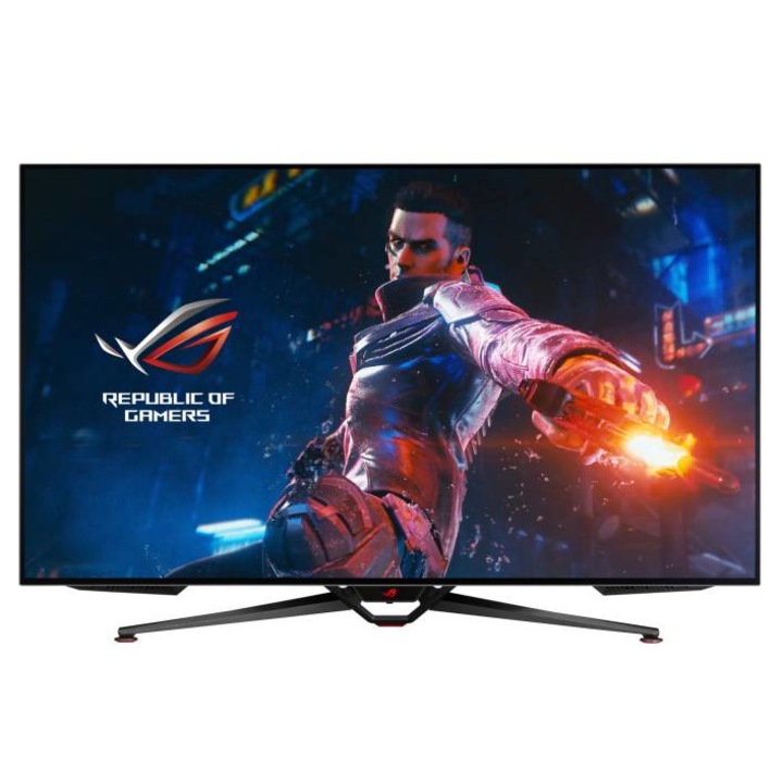 Monitor Asus PG48UQ4K, ROG Swift, 47,5", Gaming, OLED, 4K (3840 x 2160), 138 Hz, valódi 10 bites, HDMI 2.1, DisplayPort 1.4