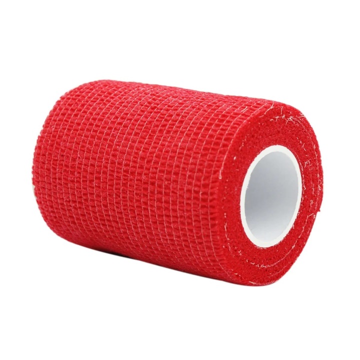 Bandaj elastic, Kindmax, 7.5 cm x 4.5 m, Rosu