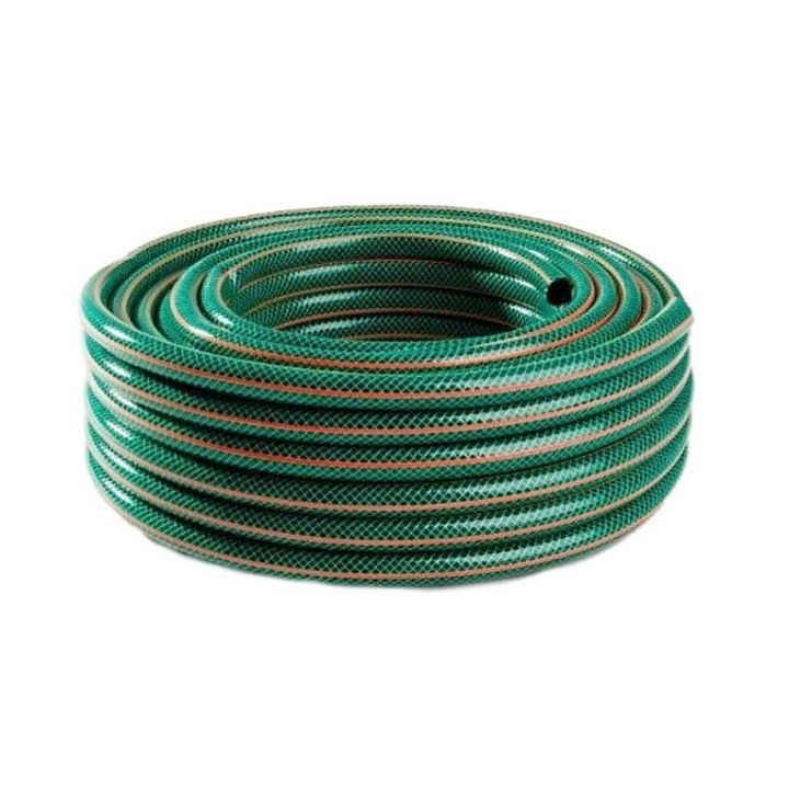 Градински маркуч, Awtools Classic, PVC, 1", 50M, зелен