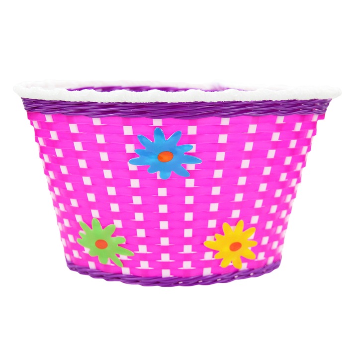 Cos biciclete copii HL-BS03-3 pentru roti 20", material plastic, culoare roz