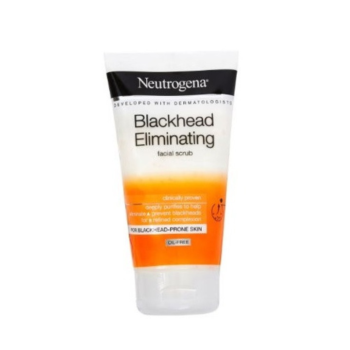 Exfoliant facial, Neutrogena, Blackhead Eliminating Facial Scrub, 150