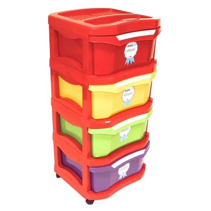 Dulap Bella, 4 sertare, 67 x 45 x 90 cm, Sterk Plast