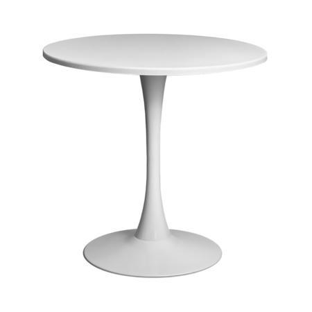Masa 2HOME still Tulip rotunda, Alb, picior fix, 70cm - eMAG.ro