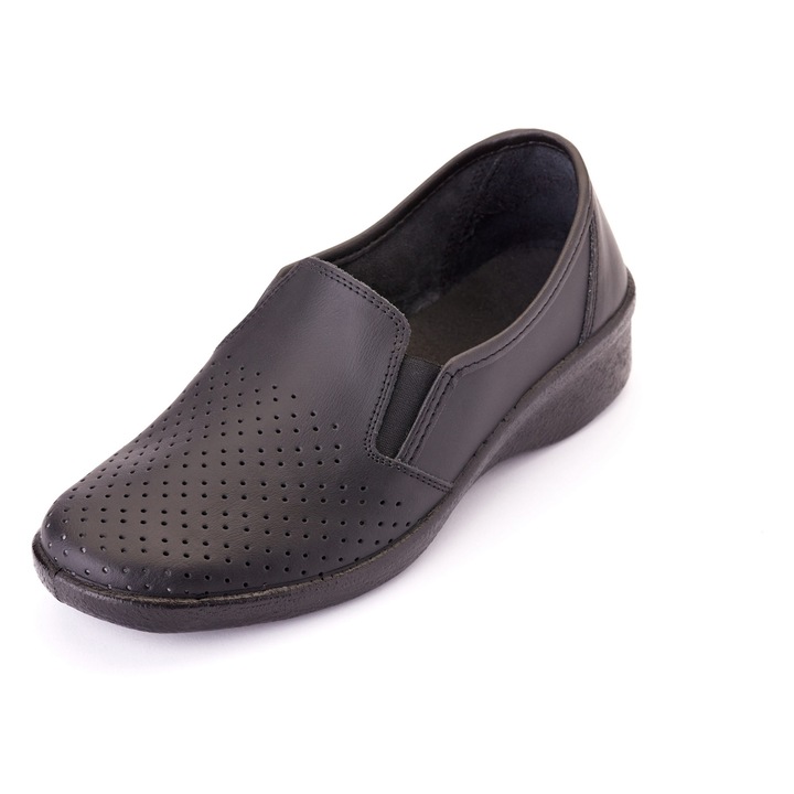Pantofi din piele TELLUS 02-12, Negru