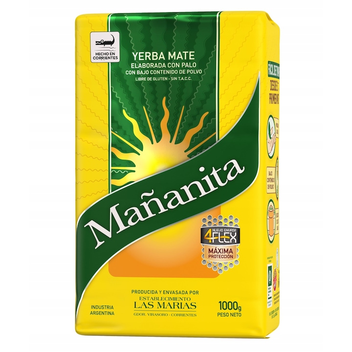 Yerba mate tea Mananita, Taragui, 1000g