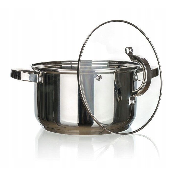 Set 4 oale cu capace, Danny Home, Inox/Sticla 1.8l, 2.5l, 3.4l, 5.8l ...