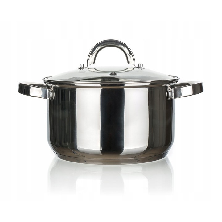 Set 4 oale cu capace, Danny Home, Inox/Sticla 1.8l, 2.5l, 3.4l, 5.8l ...