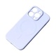 Carcasa Silicone Case MagSafe compatibila cu iPhone 15 Pro Light Blue