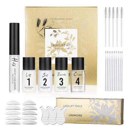 Kit profesional laminare gene si sprancene Unimore 25 gr