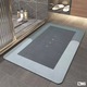Covor de Baie Antiderapant SIKS, Model „Home”, Substrat Absorbant, Uscare Rapida, Dreptunghiular, 60 x 40 cm, Gri