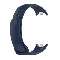 Bratara din silicon cu PIN de Metal, compatibil Xiaomi Mi Band 8 / Mi Band 9 / Mi Band 10, PHN Mag, Midnightblue