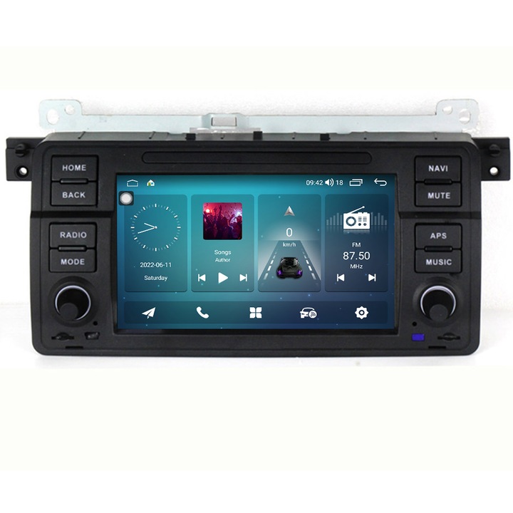 Специализирана мултимедия Hesperus за BMW E46 RAM:8GB, ROM:128GB, DSP, CARPLAY, слот за СИМ, ANDROID 12