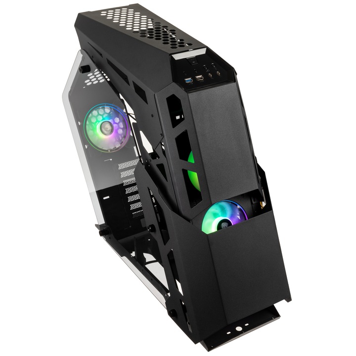 Carcasa KOLINK Big Chungus Shredded ARGB Showcase, Mid Tower, Negru