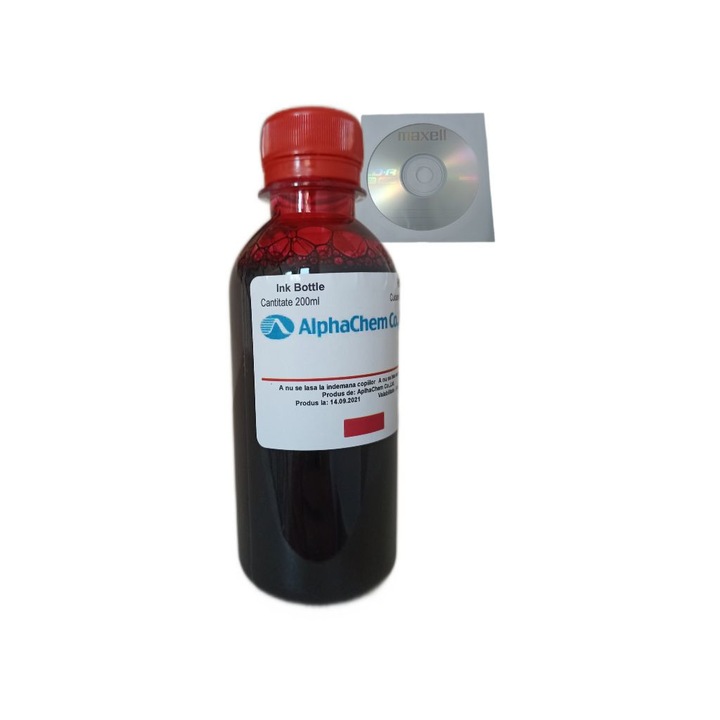 Flacon Cerneala AlphaChem Compatibil HP301, 1x200ml CH562EE Magenta si Cdr Maxell cu plic
