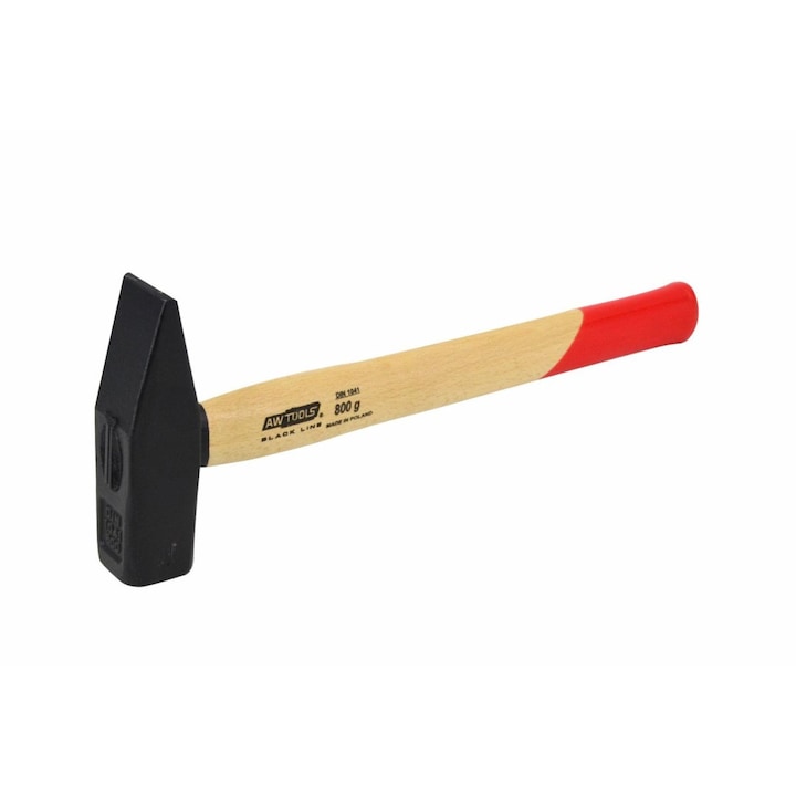 Ciocan de tamplarie, AwTools, 0,8kg, 340mm, maner din lemn