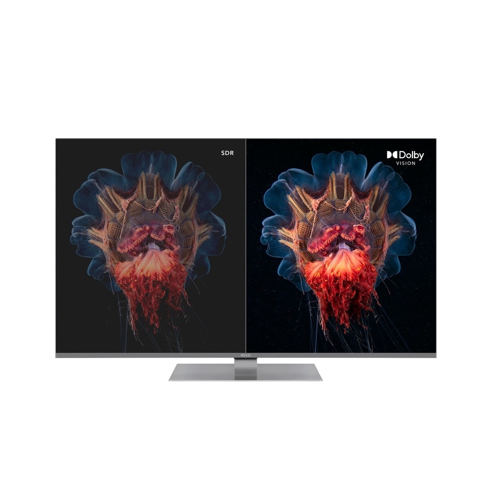 Televizor QLED KENDO 9231 TS, Smart TV 4K UHD, HDR, control vocal, 164 cm, argintiu