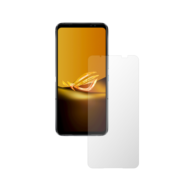 Комплект от 2X iSkinz протектор за екран за Asus ROG Phone 6 - подходящ за калъф, невидим Skinz HD, ултра-прозрачен силикон с пълно покритие, залепващ и гъвкав