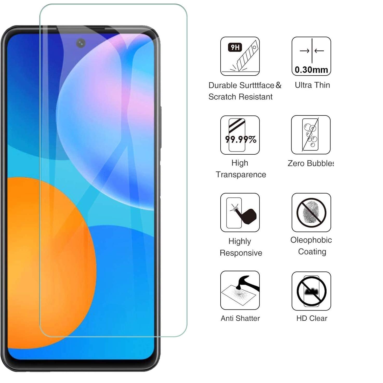 Folie Compatibila cu XIAOMI Redmi Note 9 PRO, Full Cover, 6D, Calitate Premium