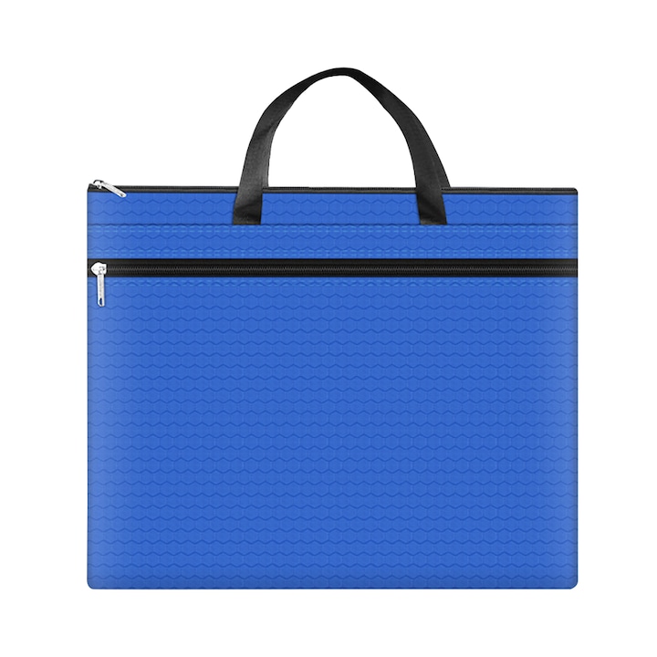 Платнено куфарче A3, FreeBiz®, Текстил, 47x35 см, Синьо