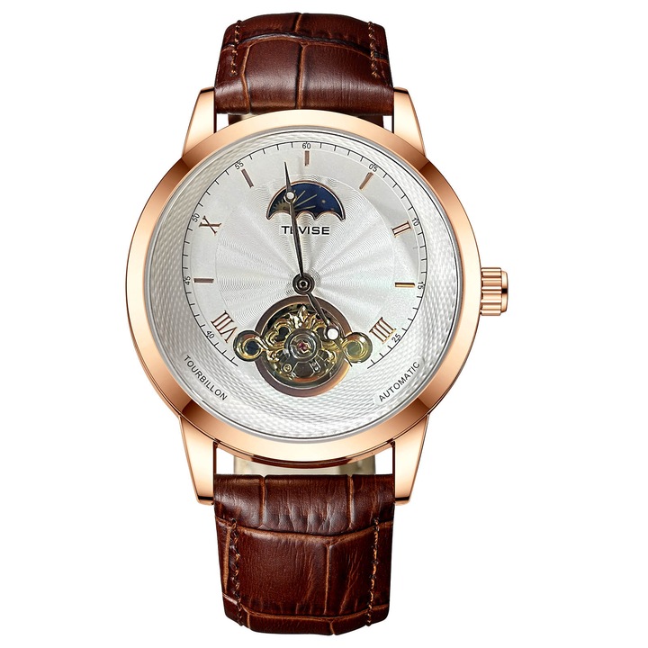 Ръчен мъжки часовник Tevise Mechanical Automatic Tourbillion Classic Elegant Luxury