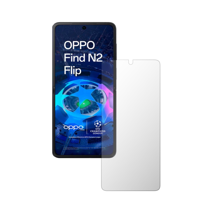 Комплект от 2X iSkinz протектор за екран за Oppo Find N2 Flip - подходящ за калъф, невидим Skinz HD, ултра-прозрачен силикон с пълно покритие, залепващ и гъвкав