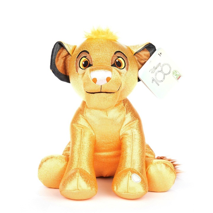 Плюшена играчка с блясък и звуци, Simba, Disney Collection 100, 28 см