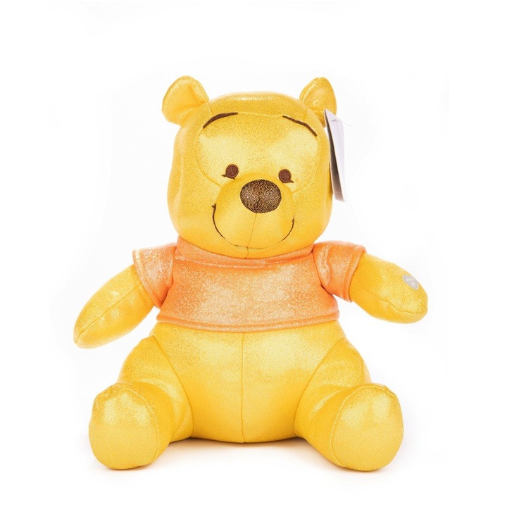 Плюшена играчка с блясък и звуци, Winnie, Disney Collection 100, 28 см