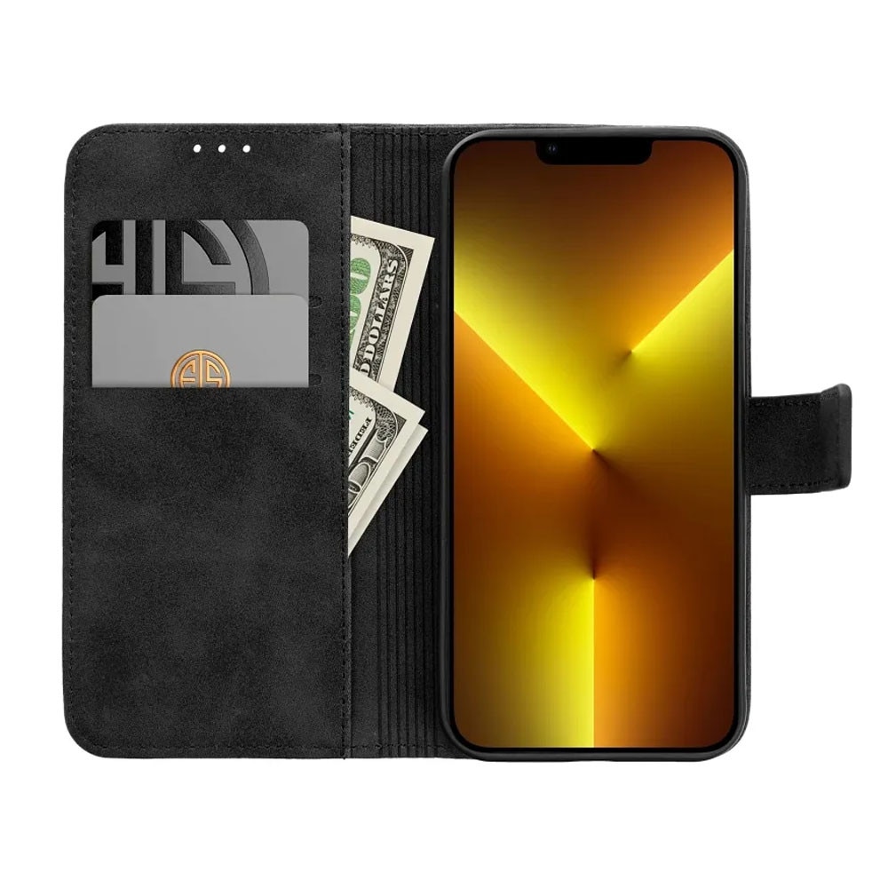 Husa Flip din Piele pentru Samsung Galaxy A54 5g, Inchidere Magnetica, Tip Carte, Design unic, Suport Card, Piele Ecologica, Protectie Completa, Negru