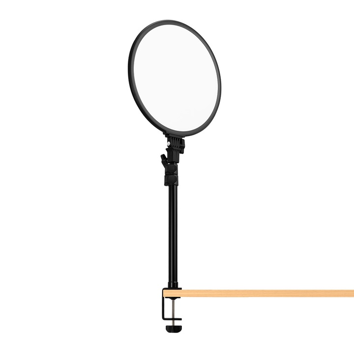 Lampa circlulara Streamplify Glow Light 14, Negru