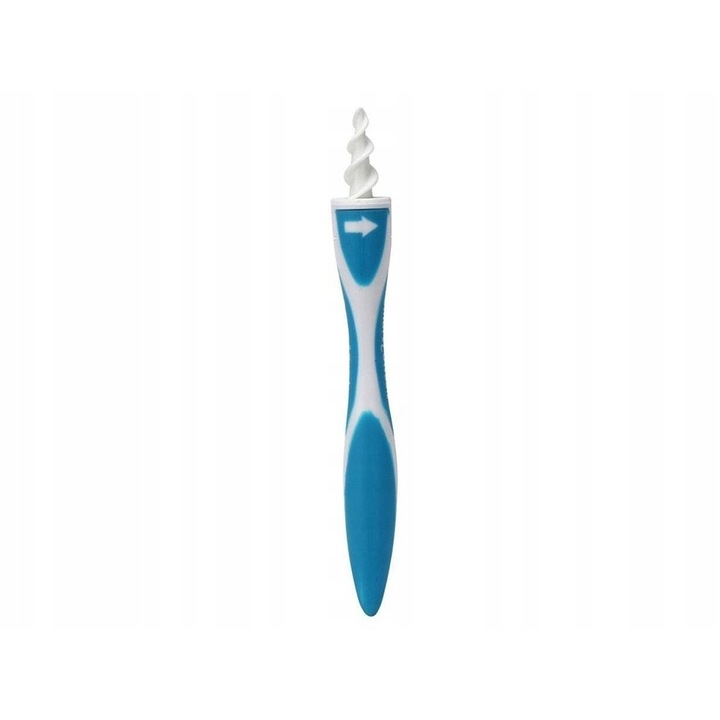 Smart Ear Cleaner, UBX, силиконов накрайник, 12,3x1,3 см, син/бял