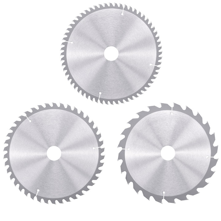 Set 3 disc circular KWB 210 X 30 x 2,5 mm Z 24 / 42 / 60