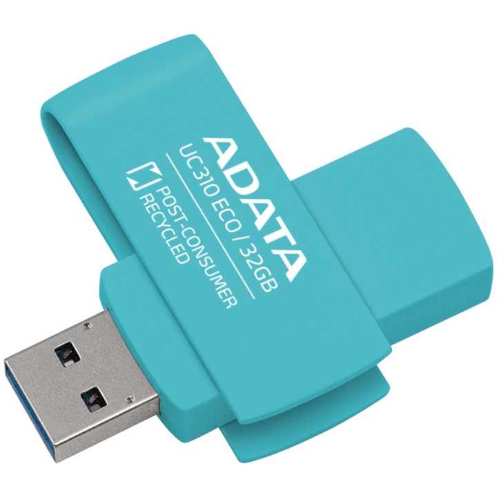 Adata ECO USB memória, 32 GB, USB 3.2 Gen1, zöld